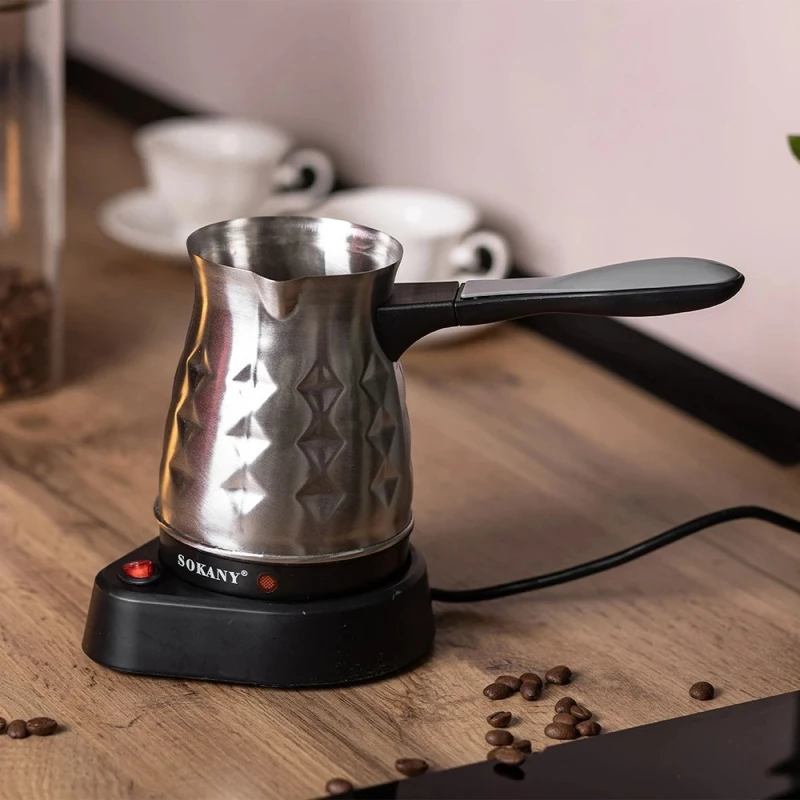 Sokany SK-213 Ηλεκτρικό Μπρίκι Καφέ Inox 600W