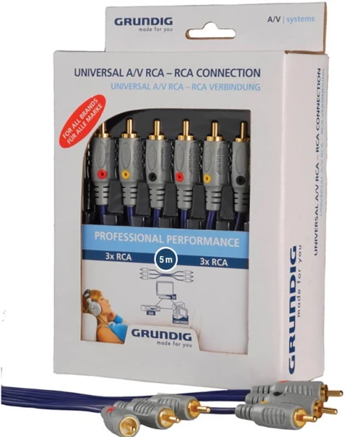 Καλώδιο GRUNDIG 3RCA-3RCA 5M 42166368
