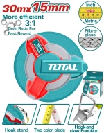 Total TMTF18306 Μετροταινία 30m Fibreglass