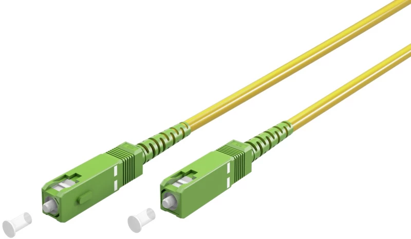 Goobay Καλώδιο Οπτικής FTTH Ίνας Μονής Λειτουργίας OS2 Κίτρινο 10μ