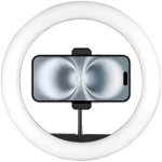 Sunix RGB LED Ring Light 36cm με Τρίποδο / Βάση για Κινητό - Μαύρο MJ36
