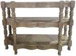 ΚΟΝΣΟΛΑ  ΔΡΥΙΝΗ ΓΚΡΙ ΑΝΤΙΚΕ 113X45X82cm