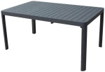 LAYO ΤΡΑΠΕΖΙ ΑΛΟΥΜΙΝΙΟΥ ΑΝΘΡΑΚΙ 180/240Χ100Χ75cm
