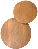 VERTEX COFFEE TABLE ΦΥΣΙΚΟ 50x50x55cm