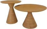 VERTEX COFFEE TABLE ΦΥΣΙΚΟ 50x50x55cm