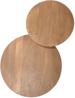 VERTEX COFFEE TABLE ΦΥΣΙΚΟ 70x70x45cm