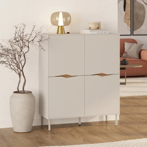Μπουφές Marquise χρώμα sandstone 98x40x120εκ.