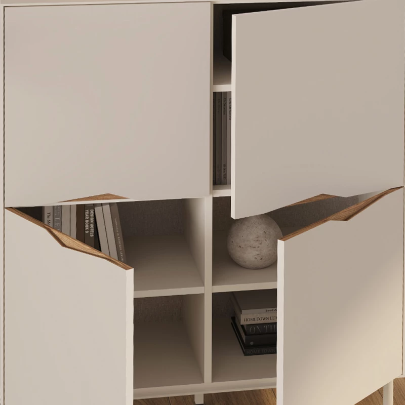 Μπουφές Marquise χρώμα sandstone 98x40x120εκ.