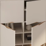 Μπουφές Marquise χρώμα sandstone 98x40x120εκ.