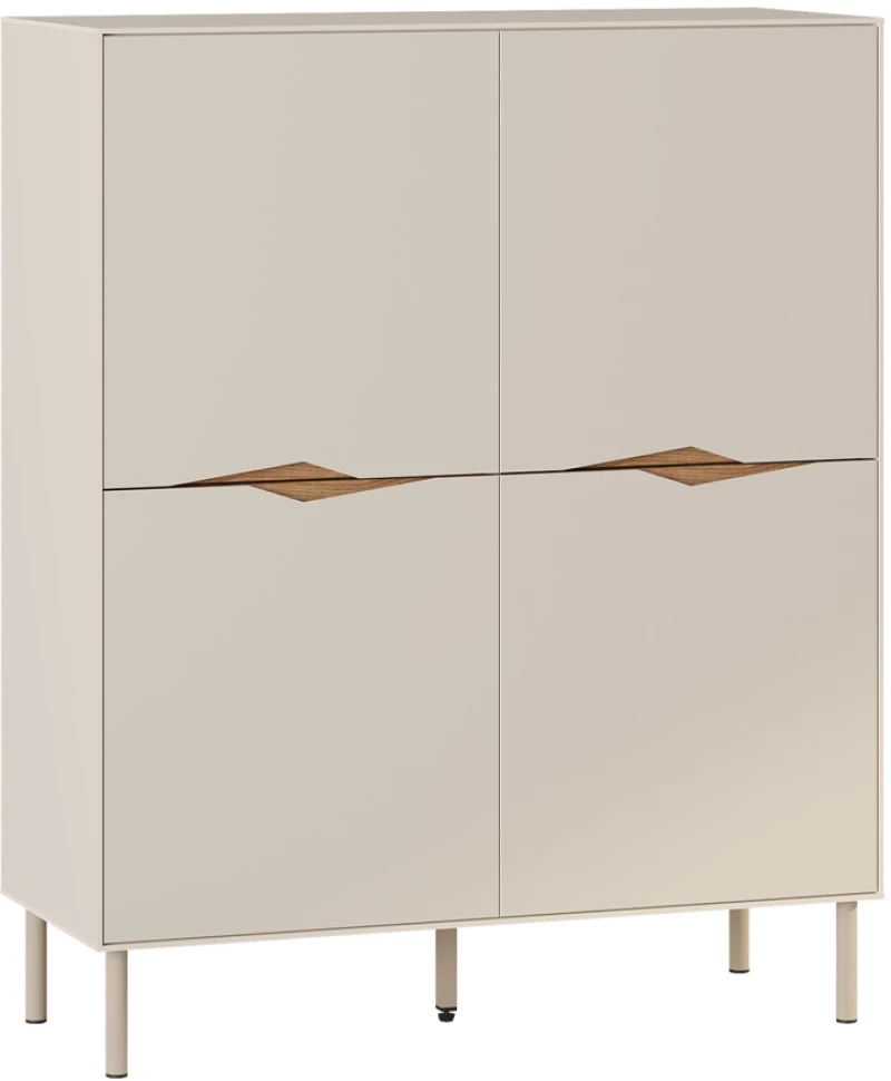 Μπουφές Marquise χρώμα sandstone 98x40x120εκ.