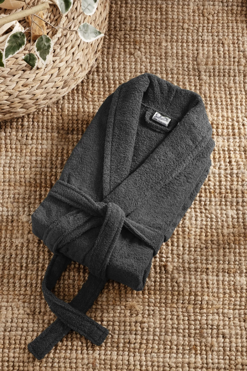 Stewehome Μπουρνούζι unisex με γιακά σάλι από 100% βαμβάκι (M)