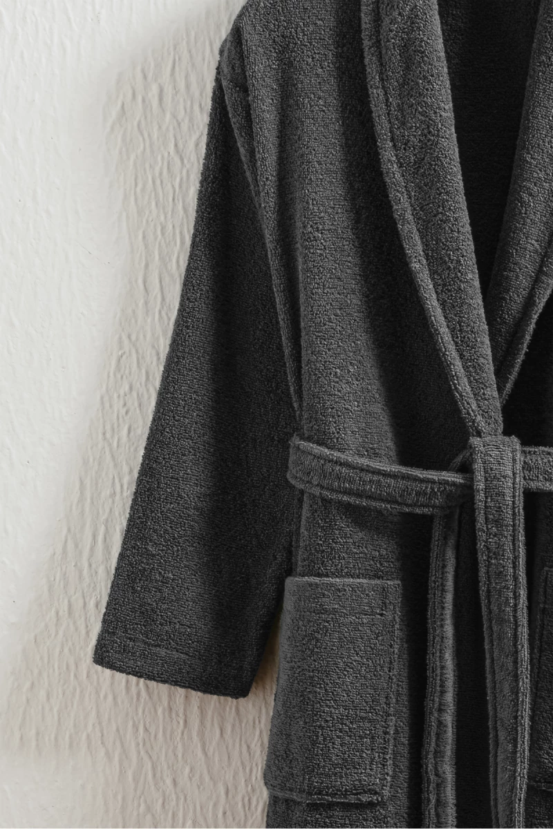 Stewehome Μπουρνούζι unisex με γιακά σάλι από 100% βαμβάκι (M)
