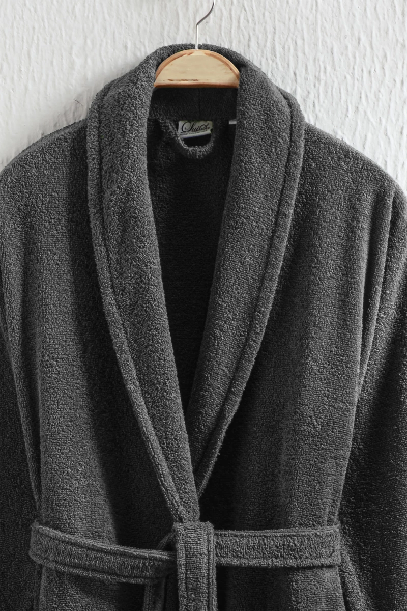 Stewehome Μπουρνούζι unisex με γιακά σάλι από 100% βαμβάκι (M)