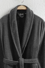Stewehome Μπουρνούζι unisex με γιακά σάλι από 100% βαμβάκι (M)
