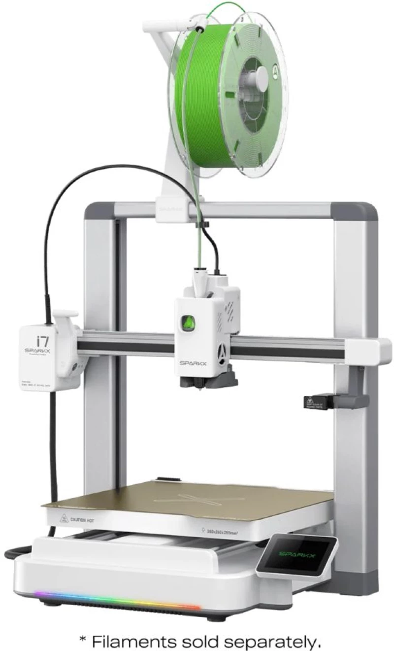 Creality SparkX i7 3D Printer - 500mm/s fast - AI Smart Detection - 26x26x26 - No Assembly