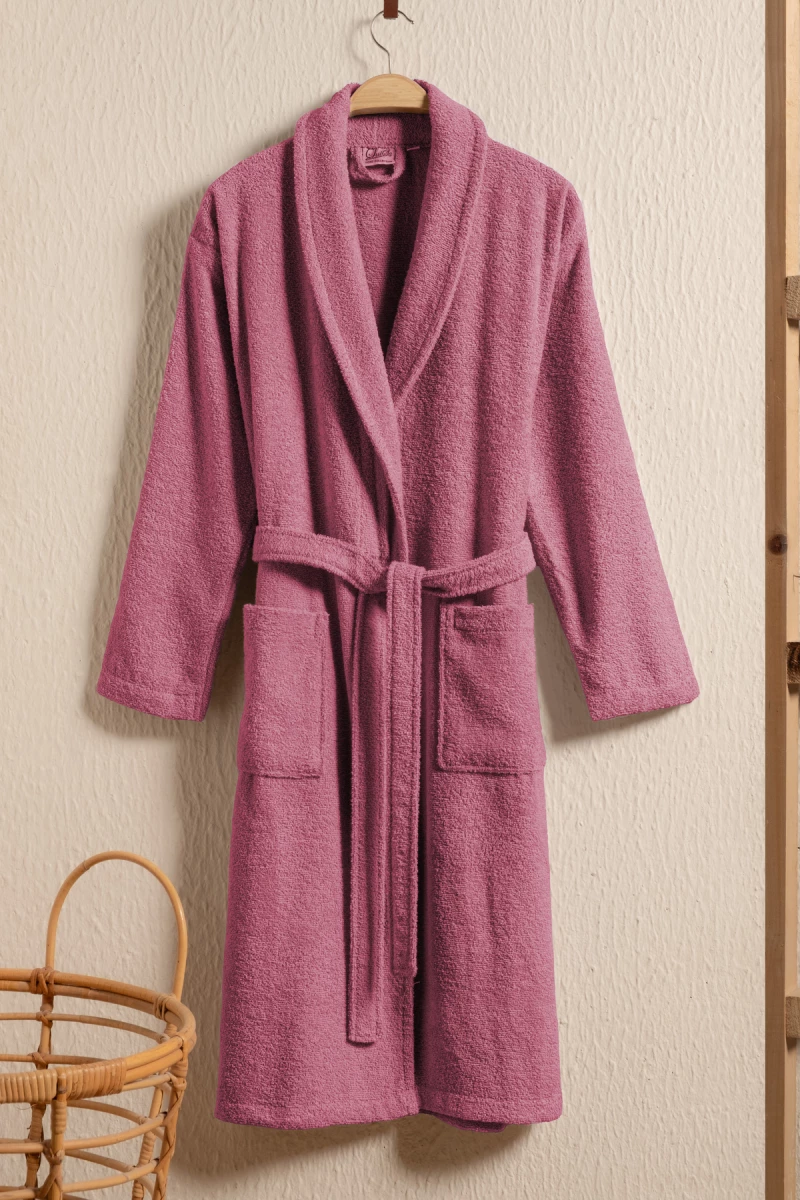 Stewehome Μπουρνούζι unisex με γιακά σάλι από 100% βαμβάκι (M)