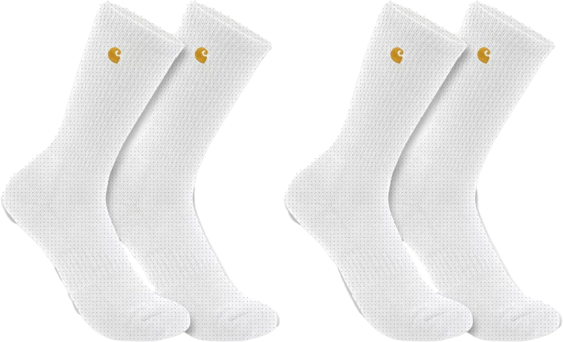 Κάλτσες Force™ Midweight Crew Sock 2 Τεμάχια Λευκές Carhartt SC2252-WHT