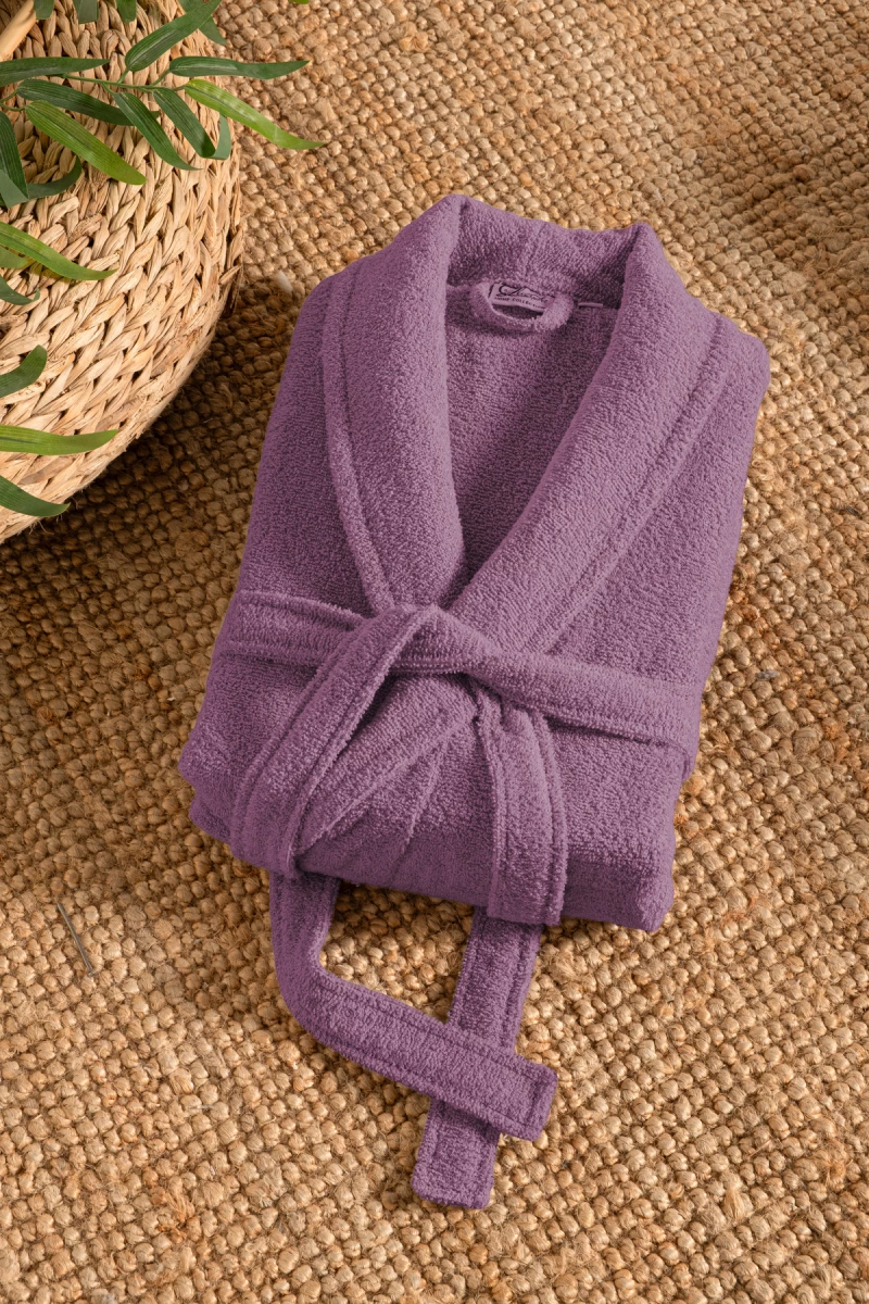 Stewehome Μπουρνούζι unisex με γιακά σάλι από 100% βαμβάκι (L)