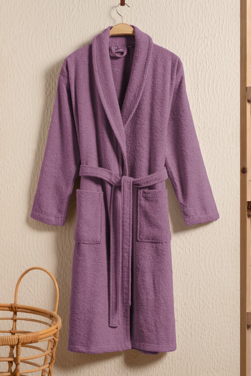 Stewehome Μπουρνούζι unisex με γιακά σάλι από 100% βαμβάκι (XL)
