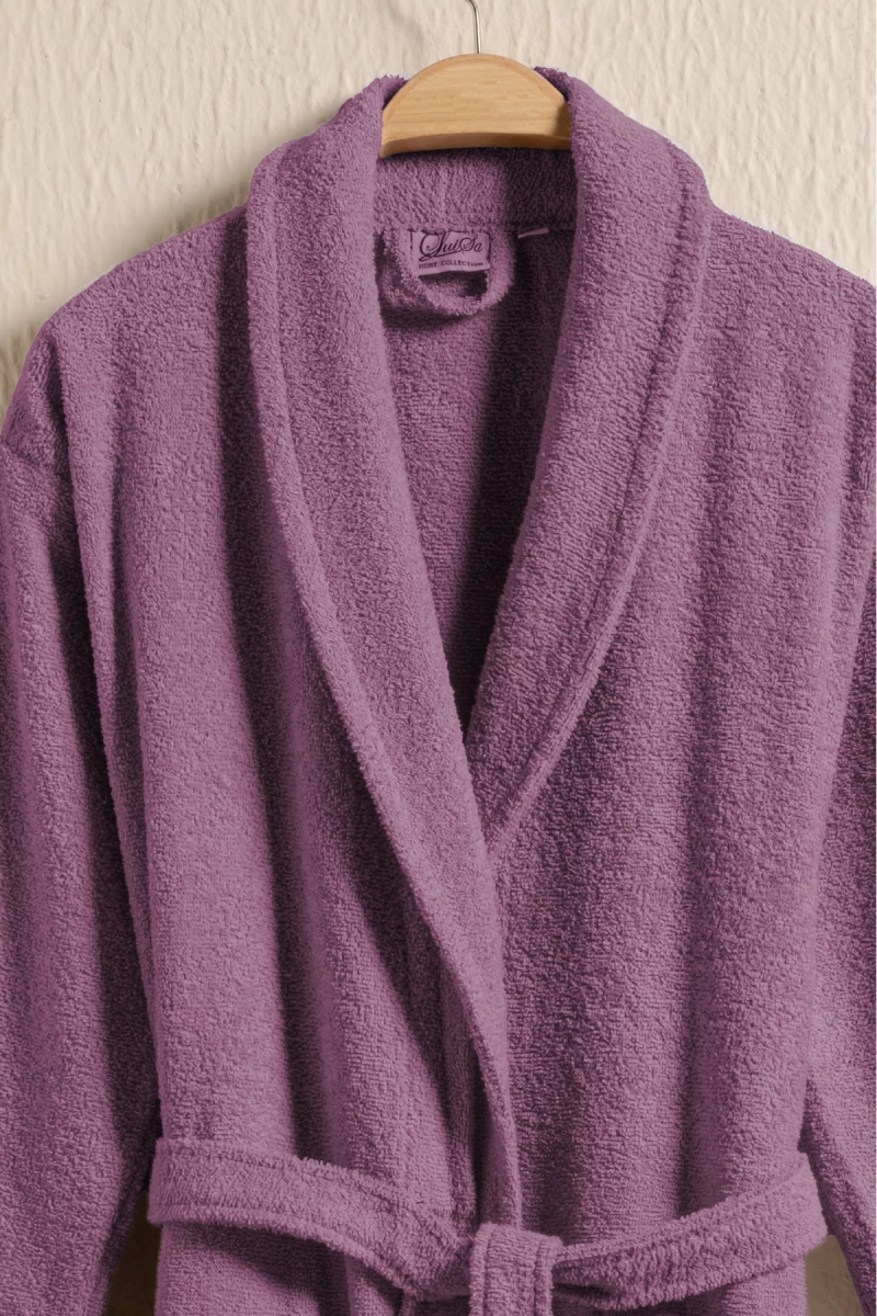 Stewehome Μπουρνούζι unisex με γιακά σάλι από 100% βαμβάκι (XL)