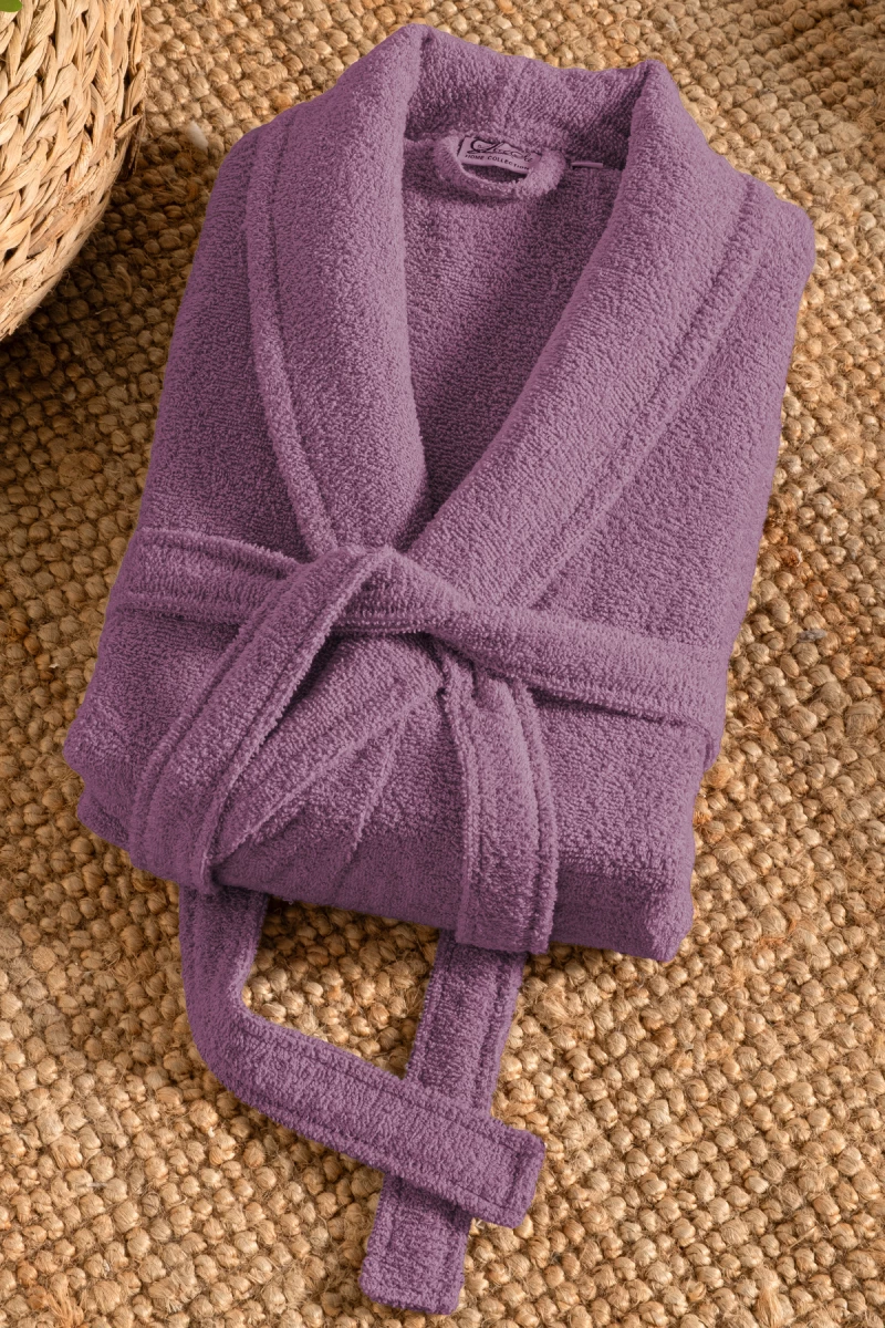 Stewehome Μπουρνούζι unisex με γιακά σάλι από 100% βαμβάκι (XL)