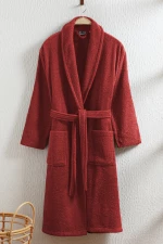 Stewehome Μπουρνούζι unisex με γιακά σάλι από 100% βαμβάκι (L)