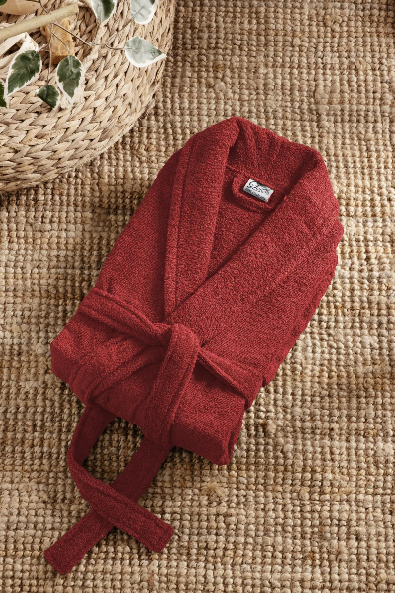 Stewehome Μπουρνούζι unisex με γιακά σάλι από 100% βαμβάκι (L)