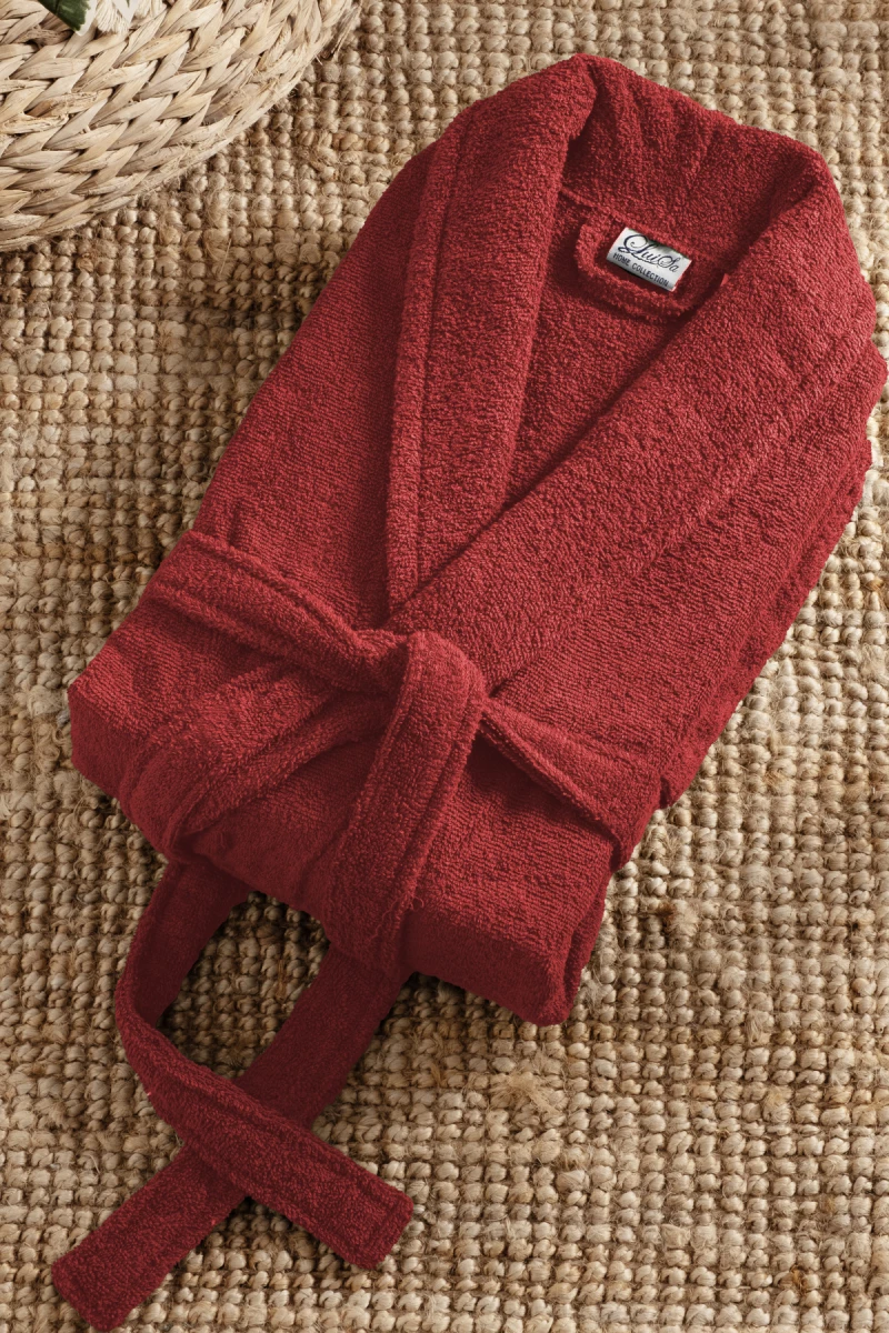 Stewehome Μπουρνούζι unisex με γιακά σάλι από 100% βαμβάκι (L)