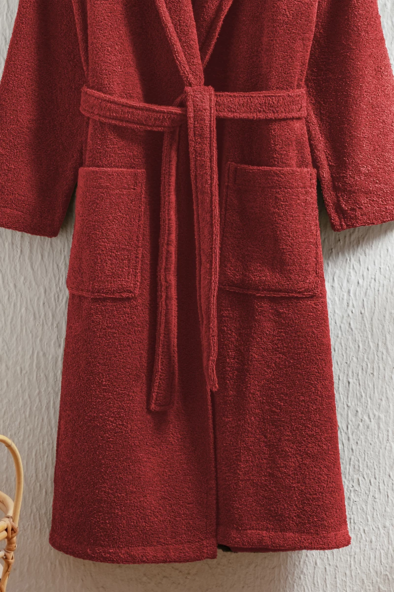 Stewehome Μπουρνούζι unisex με γιακά σάλι από 100% βαμβάκι (XL)