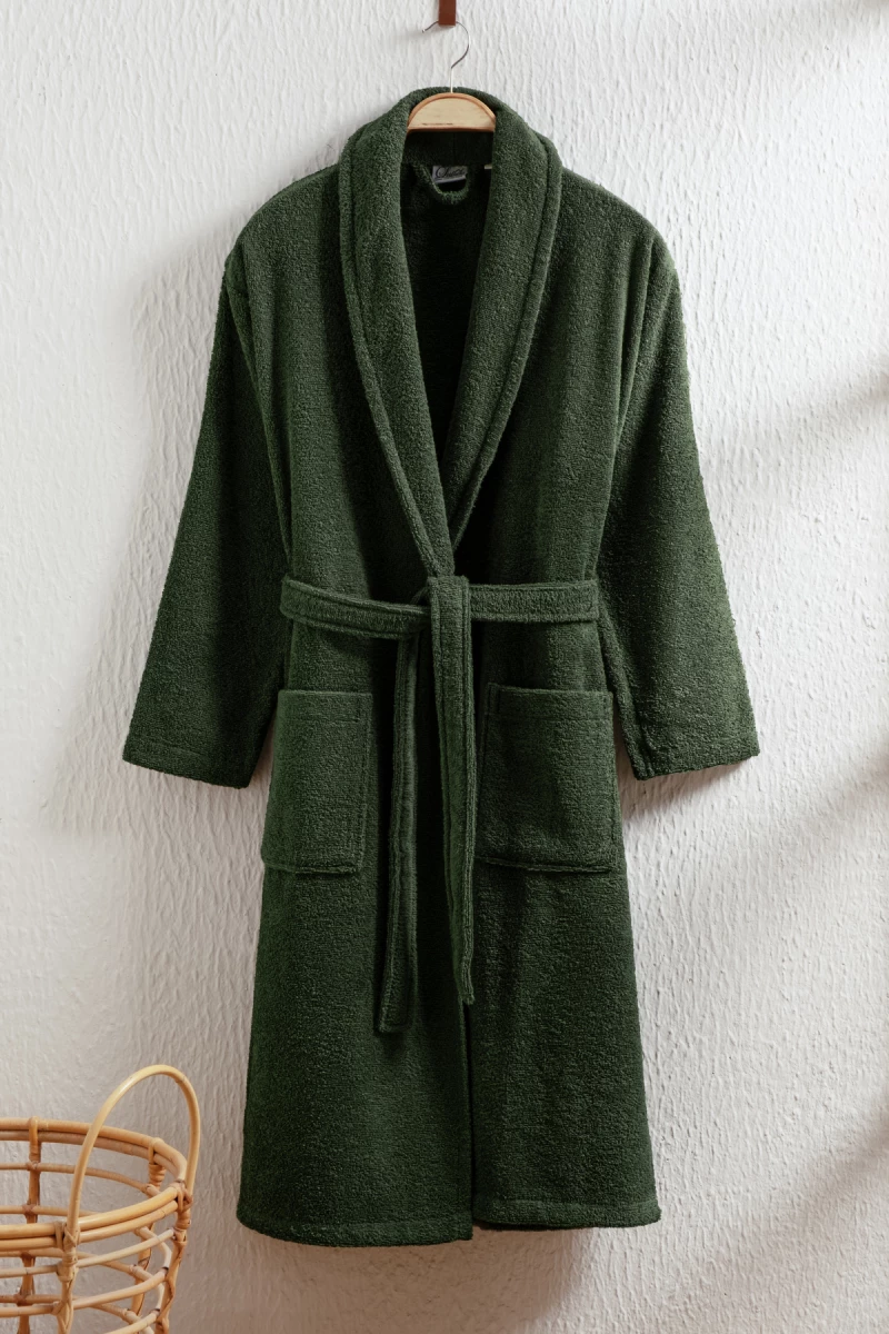 Stewehome Μπουρνούζι unisex με γιακά σάλι από 100% βαμβάκι (XL)