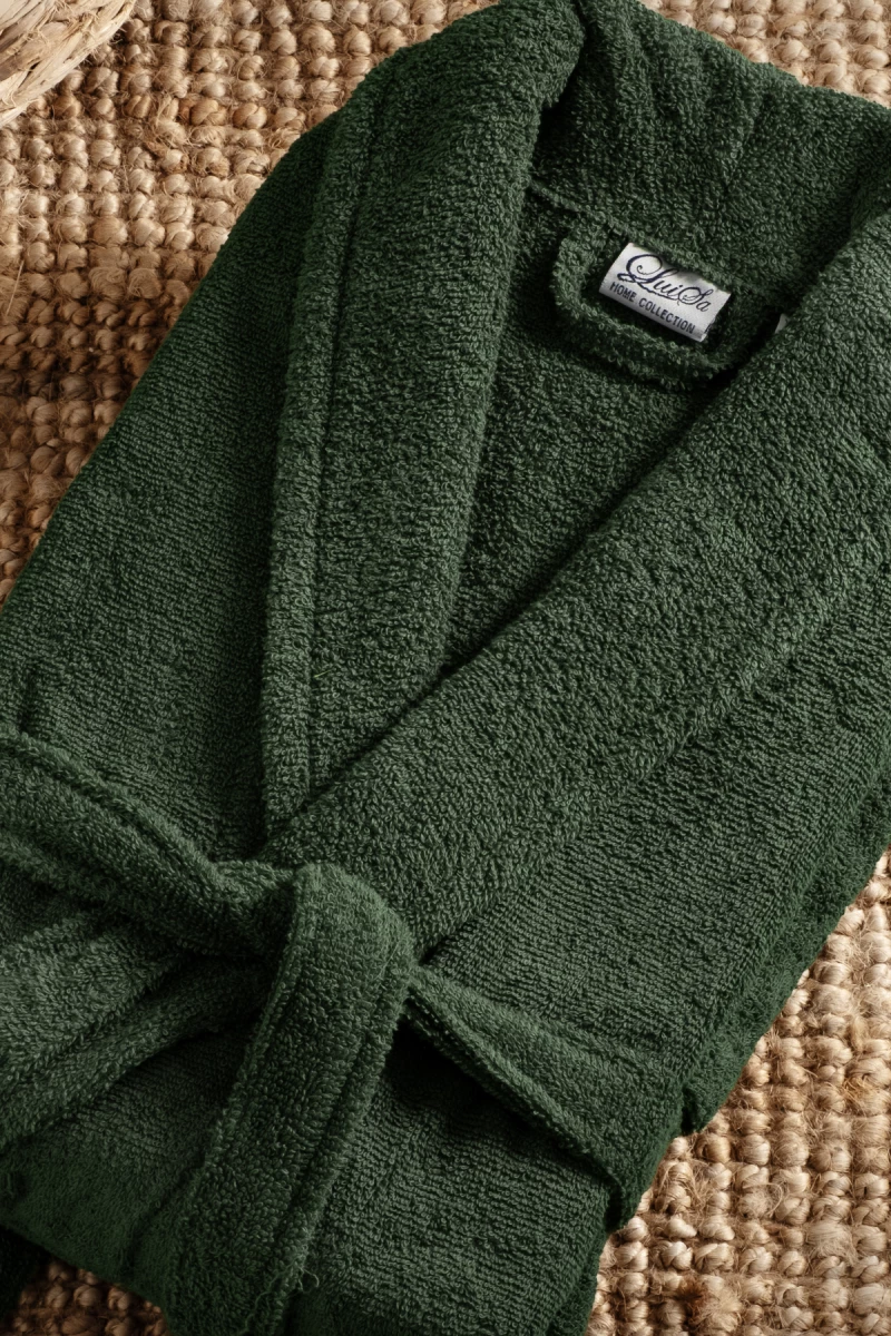Stewehome Μπουρνούζι unisex με γιακά σάλι από 100% βαμβάκι (XL)