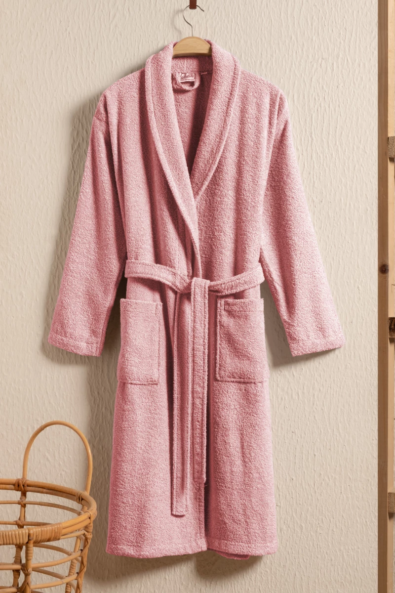 Stewehome Μπουρνούζι unisex με γιακά σάλι από 100% βαμβάκι (L)