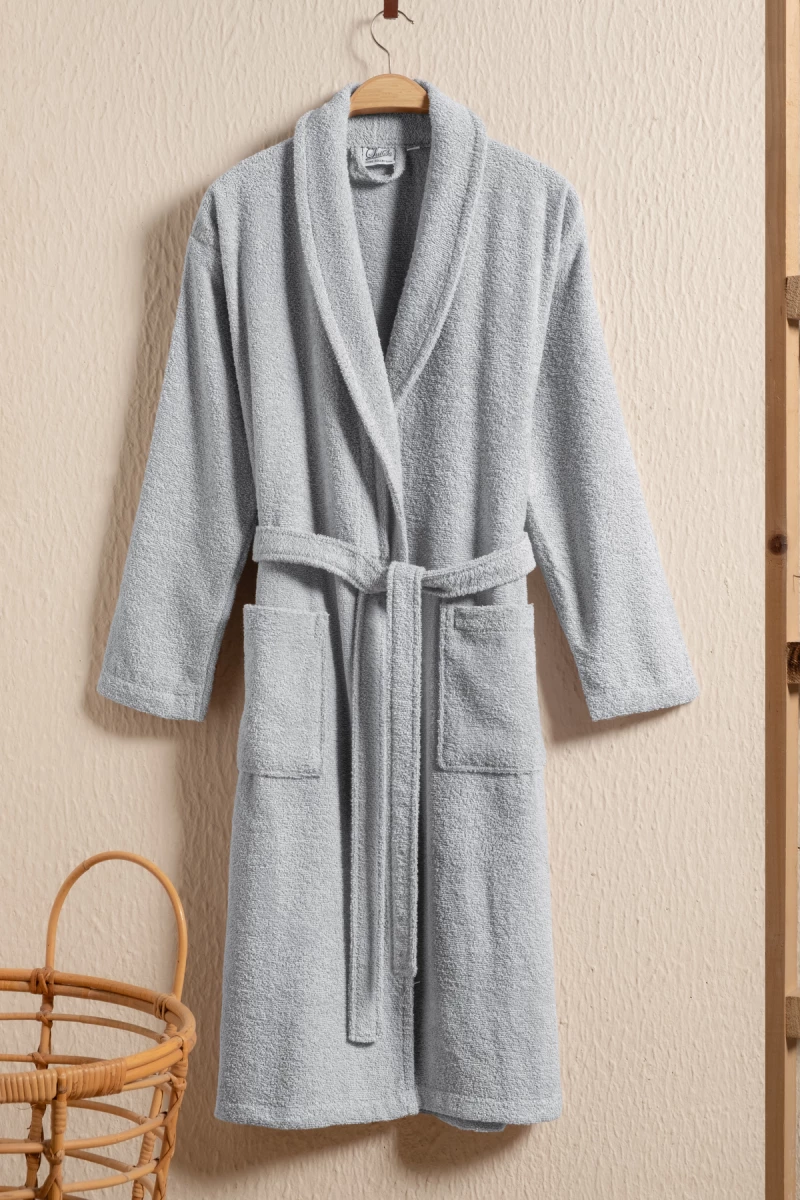 Stewehome Μπουρνούζι unisex με γιακά σάλι από 100% βαμβάκι (2XL)
