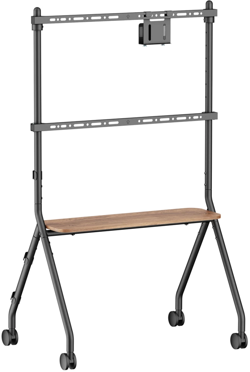 BRATECK βάση τηλεόρασης δαπέδου FS66-46F-01, 37-86", έως 80kg, με ράφι & ροδάκια