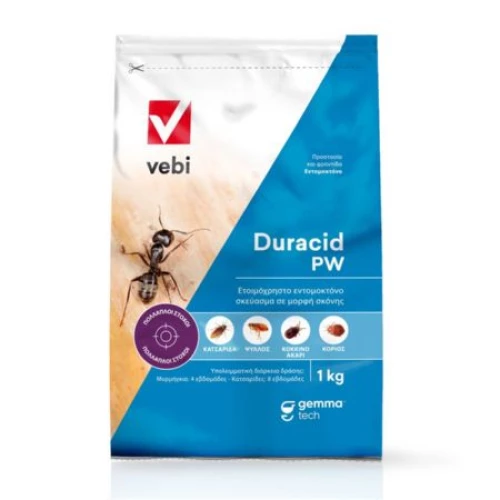 Εντομοκτόνος σκόνη επίπασης Duracid, 1Kg
