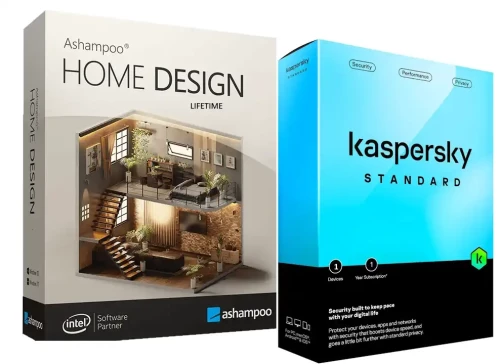 Combo Pack  KASPERSKY STANDARD 1USER 1YEAR KAI HOME DESIGN 10 LIFETIME -  ΗΛΕΚΤΡΟΝΙΚΕΣ ΑΔΕΙΕΣ
