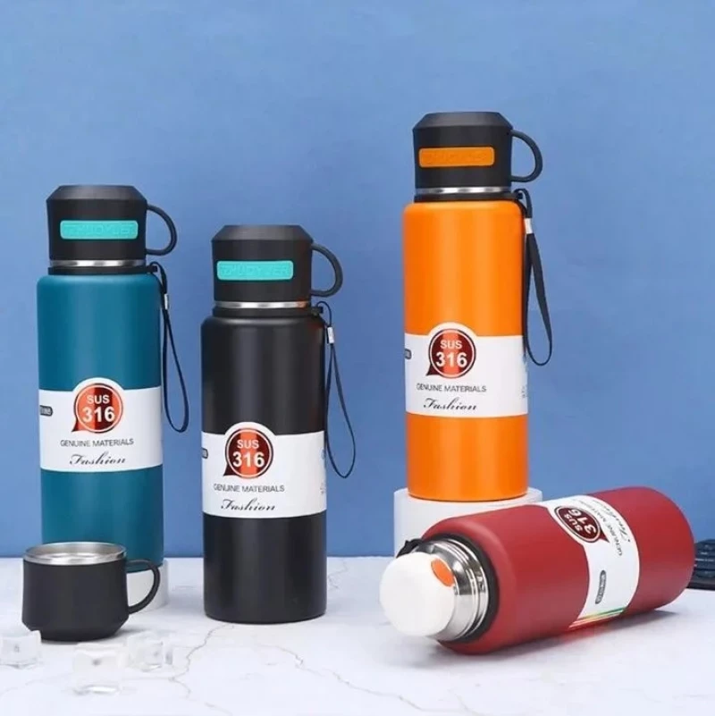 Φορητό παγούρι-θερμός - 800ml - 413302 - Grey
