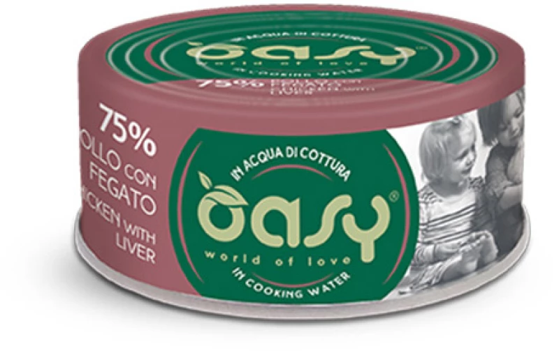 OASY More Love Chicken with liver - wet cat food - 70g