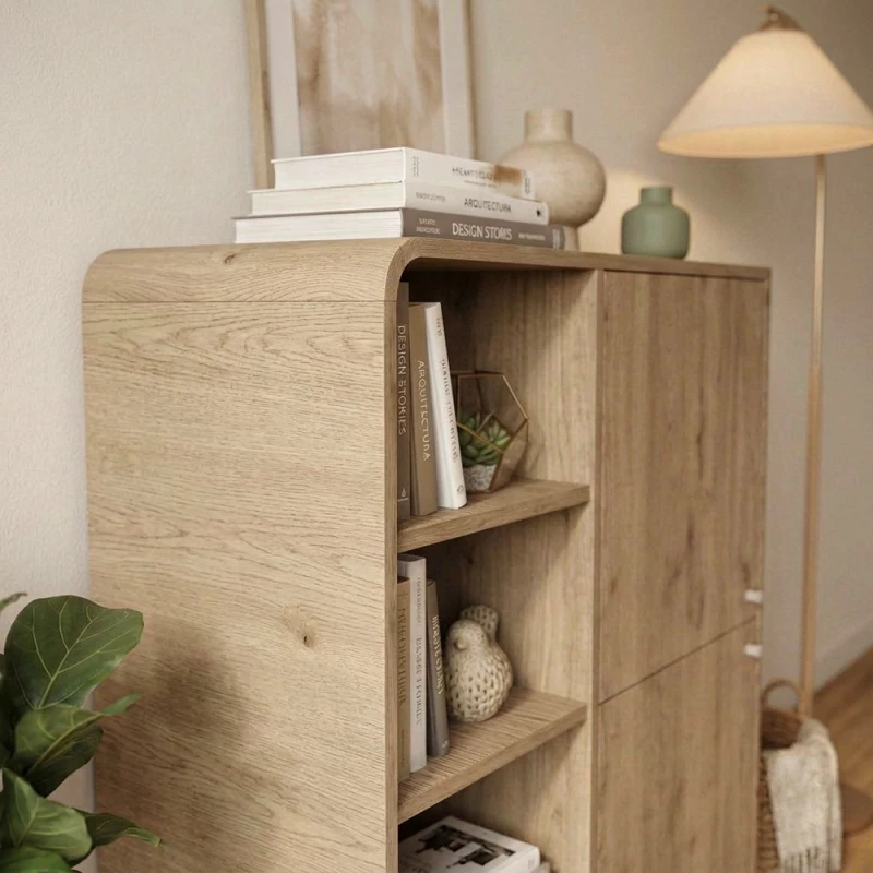 Μπουφές Colia Megapap χρώμα sepet oak 85x44x120,4εκ.