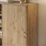 Μπουφές Colia Megapap χρώμα sepet oak 85x44x120,4εκ.