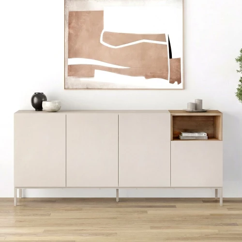 Μπουφές Cailin Megapap χρώμα sandstone - sepet oak 180x41,8x80εκ.