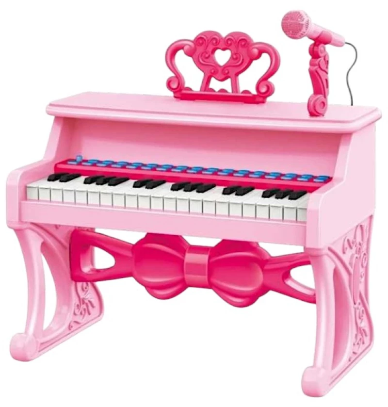 Παιδικό πιάνο mini με μικρόφωνο - 328-6337 - 233101 - Pink