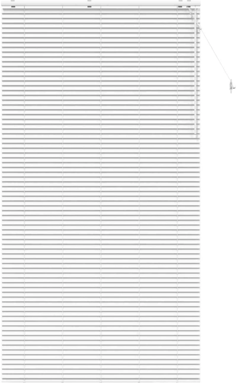 vidaXL Βενετσιάνικη Σκίαση Λευκό 125 x 250 cm 35 mm