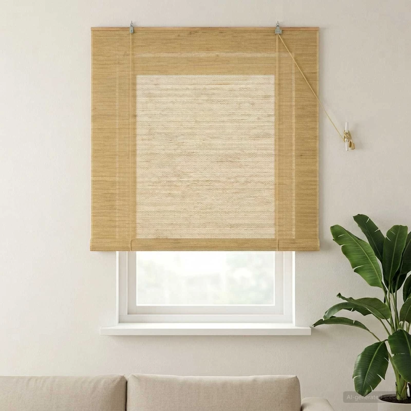 vidaXL Ρόλερ (στόρι) Φυσικό 140 x 160 cm Μπαμπού