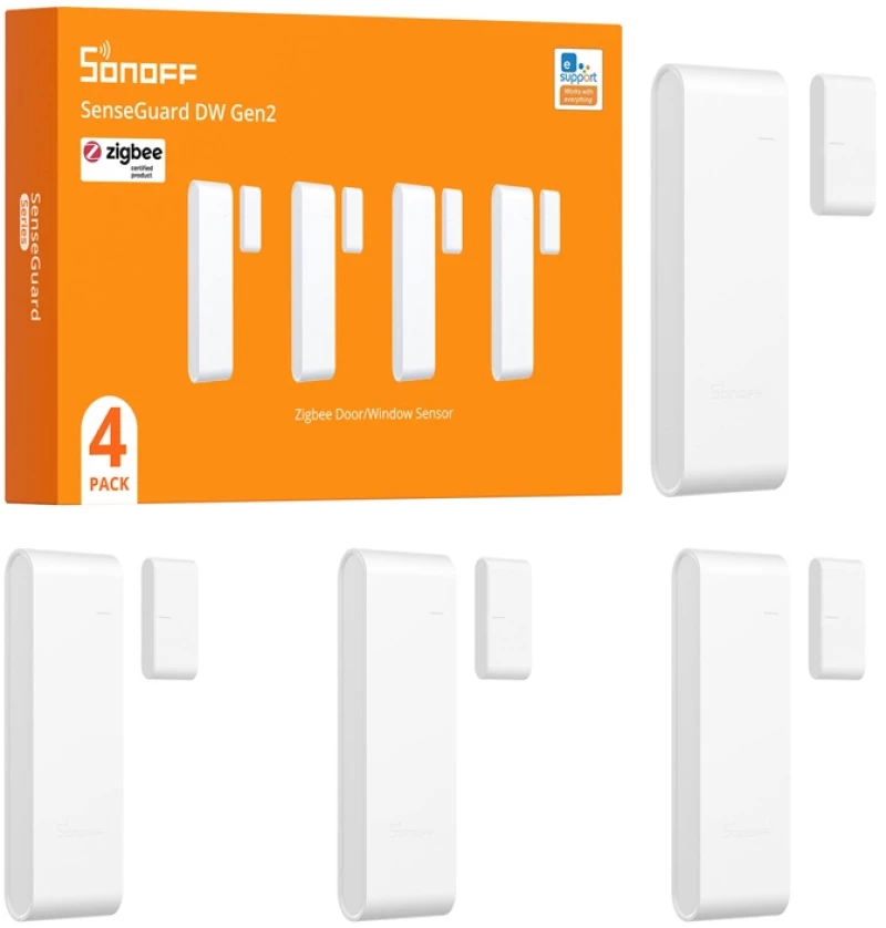 SONOFF SNZB-04PR2 Αισθητήρας παραθύρου και πόρτας, σετ 4 τεμαχίων