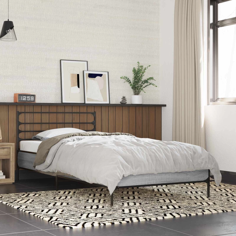 vidaXL Σκελετός Κρεβατιού Γκρι Sonoma 80 x 200 cm Επεξεργασμένο Ξύλο