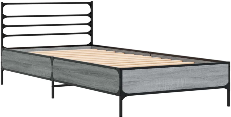 vidaXL Σκελετός Κρεβατιού Γκρι Sonoma 80 x 200 cm Επεξεργασμένο Ξύλο