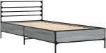vidaXL Σκελετός Κρεβατιού Γκρι Sonoma 80 x 200 cm Επεξεργασμένο Ξύλο