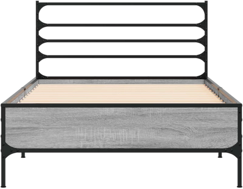 vidaXL Σκελετός Κρεβατιού Γκρι Sonoma 80 x 200 cm Επεξεργασμένο Ξύλο