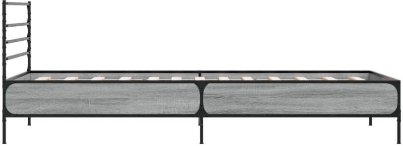 vidaXL Σκελετός Κρεβατιού Γκρι Sonoma 80 x 200 cm Επεξεργασμένο Ξύλο